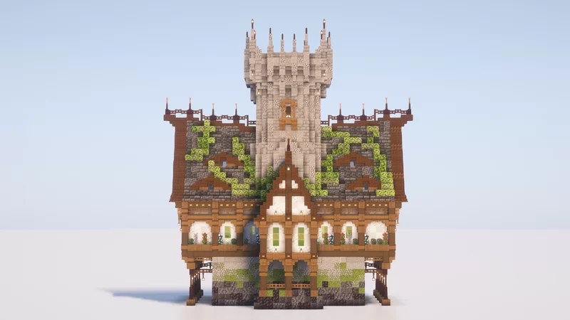 (FREE) Survival Medieval House full interior with storage! Minecraft Map
