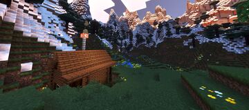 Mountainside Cabin Minecraft Map & Project