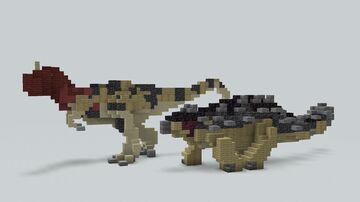 Ankylosaurus & Ceratosaurus Build Minecraft Map & Project