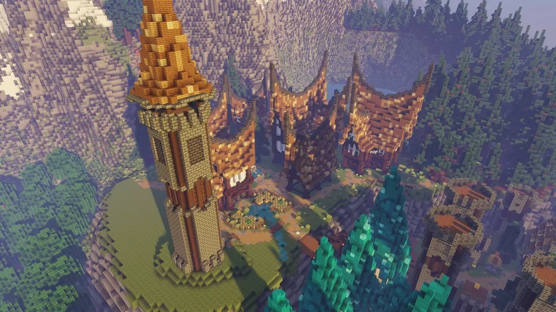 Fjellheim | Custom Nordic Style Village Minecraft Map