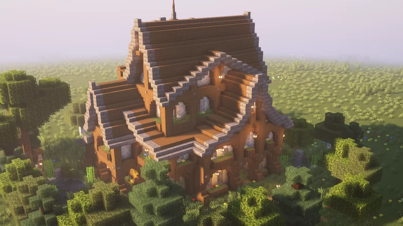 Fantasy House 1 (+Interior) - Java+Bedrock Minecraft Map
