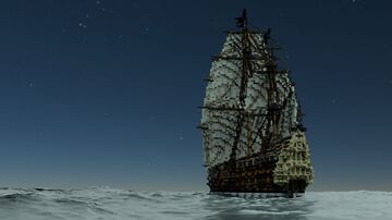 Moonlight Tempest // Pirate Ship Minecraft Map & Project