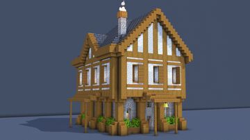 Medieval House – Fully Decorated Interior | Download Minecraft Map & Project