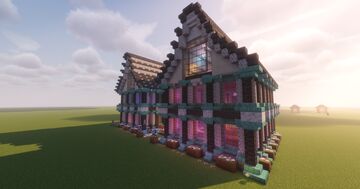 Необычный Фэнтези хаус/An unusual Fantasy house Minecraft Map & Project