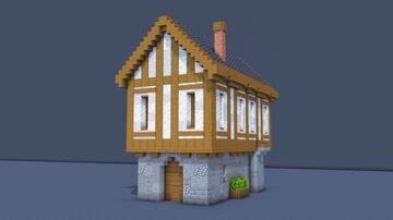 Medieval House – Fully Decorated Interior | Download Minecraft Map & Project