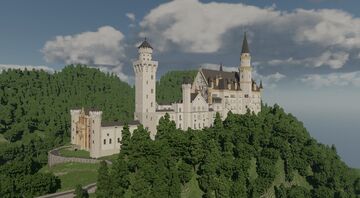 Neuschwanstein Castle Minecraft Map & Project