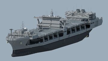 Toyosaki-class Mobile Landing Platform [Fictional] 1.5:1 Minecraft Map & Project