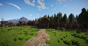 Medieval Palisade Wall – Border Defense Set Minecraft Map & Project