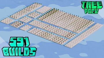 Ultimate Tree Pack | 591 BUILDS Minecraft Map & Project