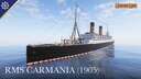 RMS Carmania (1905) | 1.5:1 Scale Minecraft Map & Project