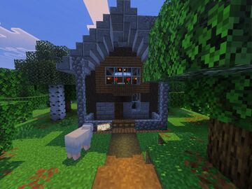 Cabaña Surival En el Bosque-Para empezar tu survival Minecraft Map & Project