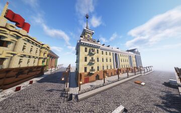 Stalinka Сталинка + город 50-х годов 斯大林式建筑 Minecraft Map & Project
