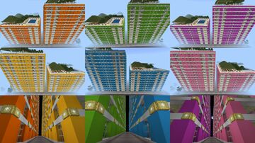 Colorful Residential Building 1 Minecraft Map & Project