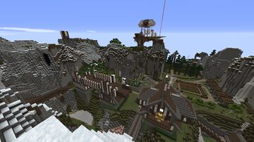 Blackbird's Steampunk Valley Base Minecraft Map & Project