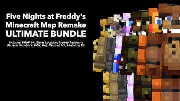 Five Nights at Freddy's Minecraft Map Remake ULTIMATE BUNDLE Minecraft Map & Project