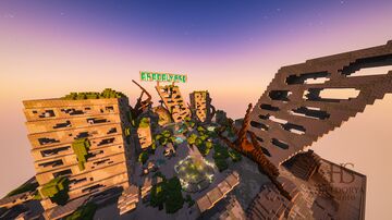 PvP Zone | Spawn- Abandoned Apocalyptic City 200x200 Minecraft Map & Project