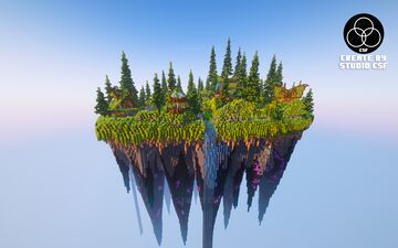 Лобби "Лесной край" #2, диаметром 200х200 блоков.┃Lobby "Forest Edge" #2, diameter 200x200 blocks. Minecraft Map & Project