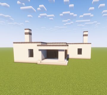 White Modern House Minecraft Map & Project