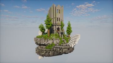 Medieval / Fantasy Tower Ruin | Skyblock, Skywars, Bedwars | Download Minecraft Map & Project