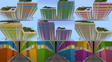 Colorful Residential Building 3 Minecraft Map & Project