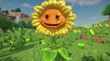 Plants vs Zombies Garden Warfare Mega Sunflower pvz minecraft Minecraft Map & Project