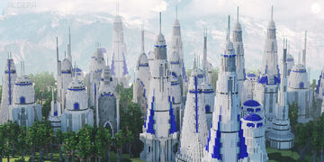 Star Wars: Aldera, capital city of Alderaan [Commission] Minecraft Map & Project