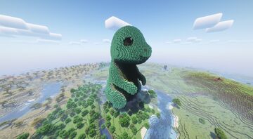 Dino Kawaii Statue Minecraft Map & Project