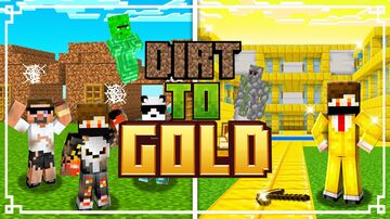 Upgrading My House From Dirt To Gold (1.20.1 - 1.21.4) Minecraft Map & Project