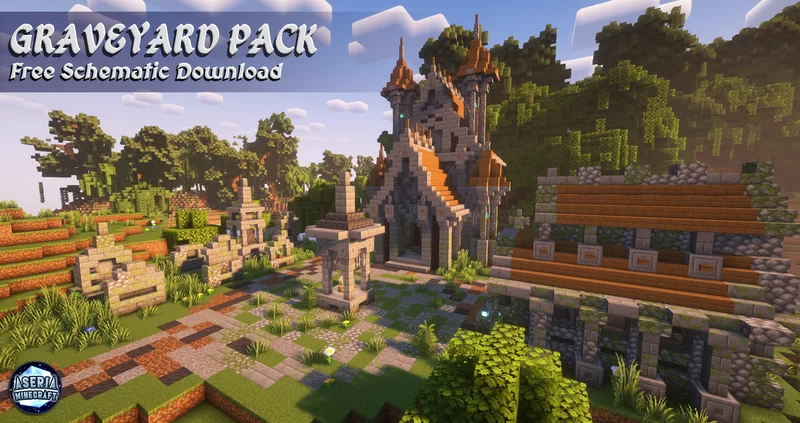 Aseria Minecraft Graveyard Pack - 18963383 Graveyard Pack First Image L.webp