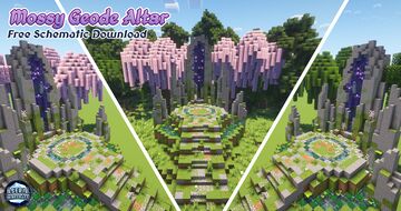 Aseria Minecraft | Mossy Geode Altar | Free Schematic Download! Minecraft Map & Project