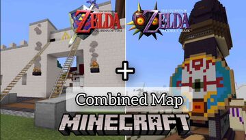 Hyrule and Termina from N64 Zelda Games (Bedrock Only) Minecraft Map & Project