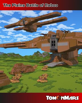 Star Wars Great Plains Battle of Naboo Minecraft Diorama Minecraft Map & Project
