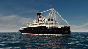 S.S. Alsatia - Built for tender service at Cherbourg Minecraft Map & Project