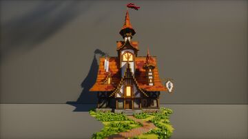 Medieval Fantasy Townhall I Interior I Storage areas I Enchant area I Download Minecraft Map & Project