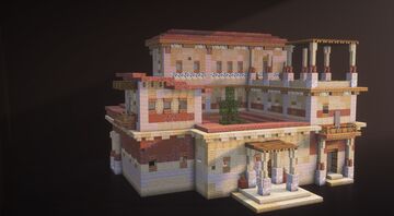 Mediterranean Mansion Minecraft Map & Project