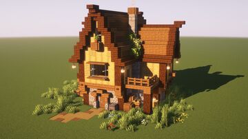 🏠 StoneWood Storage House Minecraft Map & Project