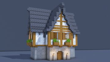 Medieval House – Fully Decorated Interior | Download Minecraft Map & Project