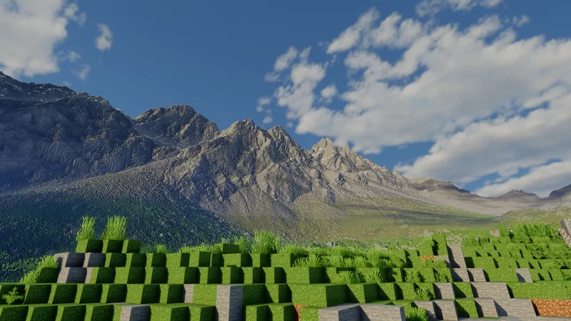 Tencia Alps 1:1 [1m resolution] Minecraft Map