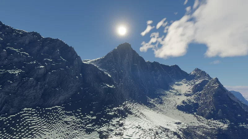 Tencia Alps 1:1 [1m resolution] Minecraft Map