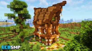 🌲 Timbered Hearth (Medieval House) | Download Minecraft Map & Project