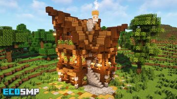🏞️ Riverside Rest (Medieval House) | Download Minecraft Map & Project