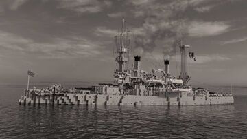 USS Massachusetts (BB-2) Indiana-Class Battleship (1.5:1 Scale) Minecraft Map & Project