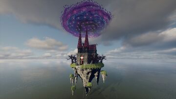 Halloween Floating Church - Small Survival Build, Server spawn 🎃 Minecraft Map & Project