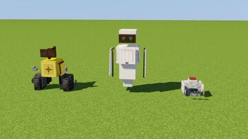 WALL-E, EVE and M-O Minecraft Map & Project