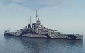 USS Tennessee (BB-43) (Full interior) Minecraft Map & Project