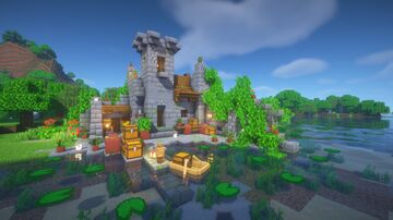 Riverside Castle - Ruin / Small Base inside the Ruin of an Castle :) Minecraft Map & Project