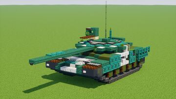 T-72B3 Tank - 2.5:1 Minecraft Map & Project