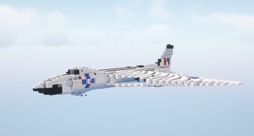 Avro Vulcan B.1 Strategic Bomber (1.5:1 Scale) Minecraft Map & Project