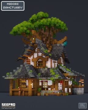 Asian Midori Sanctuary Minecraft Map & Project