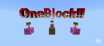 OneBlock(Bedrock) Minecraft Map & Project